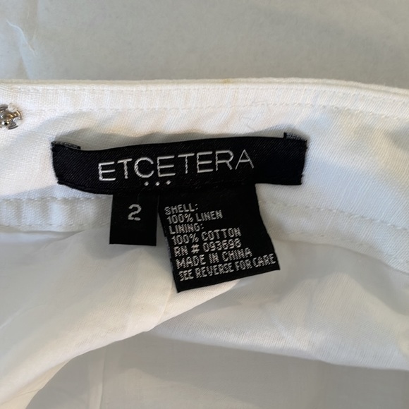 WHITE LINEN SUMMER SKIRT - Picture 11 of 12